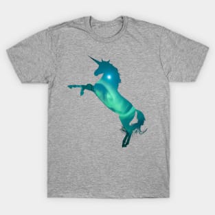 Aurora Borealis Unicorn Silhouette T-Shirt